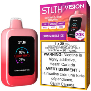 STLTH Vision Disposable Vape: Citrus Burst Ice (20mL)