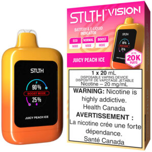 STLTH Vision Disposable Vape: Juicy Peach Ice (20mL)
