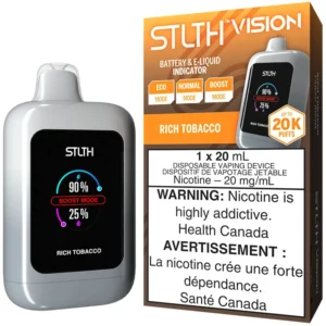 STLTH Vision Disposable Vape: Rich Tobacco (20mL)