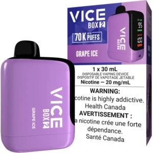 Vice Box 2 Disposable Vape: Grape Ice (30mL)