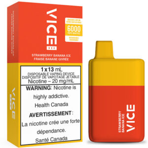 Vice Box Disposable Vape: Strawberry Banana Ice (1pk)